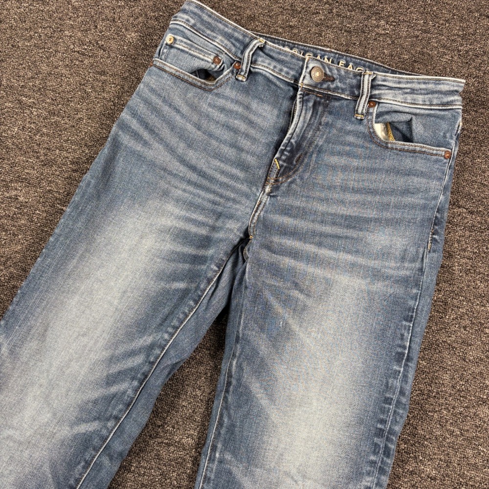 American Eagle Jeans Mens 30x32 Blue Original Bootcut Airflex+ Denim Pants
